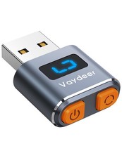 Vaydeer Tiny Mouse Jiggler, T3s Mover Made of Metal 1-Button, Black picture