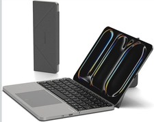 MicroPack Foldable Bluetooth Keyboard with Touchpad & Stand, PU Leather Cover... picture