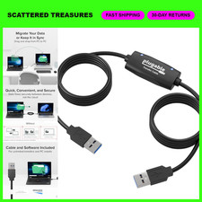USB Transfer Cable for Windows PC - Data Transfer Between 2 PCs, Compatible with picture