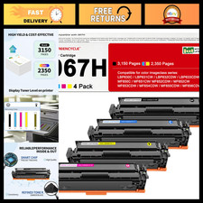 High Yield Toner Set 4 Pack Compatible with Canon 067 067H - Eco-Friendly Printi picture