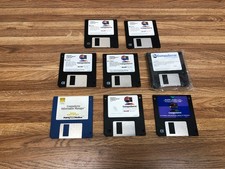 CompuServe Lot - 11 Floppy Disks, Users Guide, Manuals, Sealed 2000 Gold CD picture
