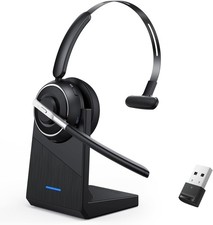 Bluetooth Headset, Wireless Headset with Microphone for PC, V5.2 Computer Headse picture