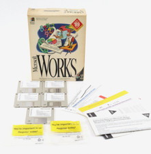 Microsoft Works 3.0 For MS-DOS and Windows 3.1 Vintage 3.5” Disks picture