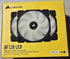 Corsair AF120 LED 120mm Case Fan White LED 3-Pin 12V 1400RPM 52CFM picture