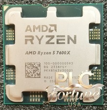 Used AMD Ryzen 5 7600X R5 7600X 6-Core 12Thread 4.70GHz Socket AM5 CPU Processor picture