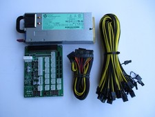 HP 1200 Watt Platinum All-In-One GPU Mining Rig Power Supply Kit ZSX-Amp picture