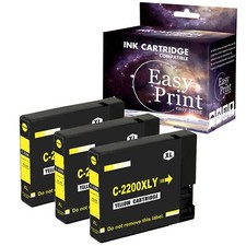3PK PGI 2200 Ink Cartridge Yellow for Canon Maxify MB5420 iB4020 iB4120 Printer picture