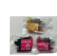 3 Pieces Replacement Ink Cartridge, 2 Magenta, 1 Yellow. Model LC3013XL picture