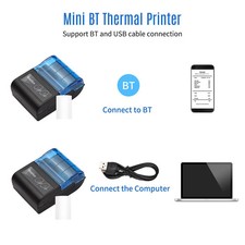 Mini USB Bluetooth Thermal Label Printer 58mm Wireless POS Receipt Handheld E9F4 picture
