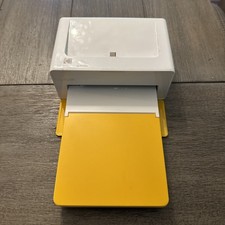 KODAK Instant Photo Printer Dock PD460 White Yellow Smartphone 4x6 no cord WORKS picture