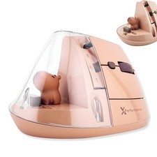 Wireless Vertical Ergonomic Mouse - Click with Capybara - (BT + 2.4G) Up to 4... picture