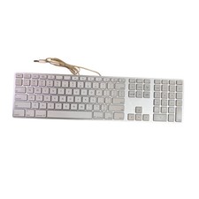 Apple A1243 Wired USB Keyboard Aluminum Full Size w/ Numeric Keypad Tested picture