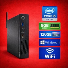 Lenovo ThinkCentre M73 Tiny Desktop PC i5-4460T 8GB RAM 120GB SSD WiFi Windows11 picture