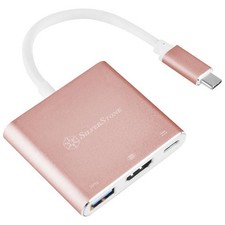 Silverstone EP08P (Pink) USB 3.1 Type-C to USB3.1 TYPE A/C/HDMI Conveter picture