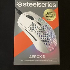 SteelSeries Aerox 3 Snow White Ultra Lightweight Wired RGB Gaming Mouse Open box picture