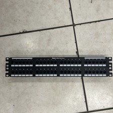 Panduit DP485E88TGY Punchdown Patch Panel Category 5E Flat 48-Port 2RU READ picture