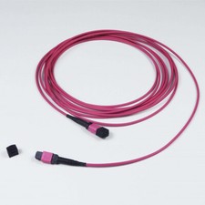 30M MPO to MPO Fiber Optic Patch Cable Cord OM4 8/12 core Type B Famele/Famele picture