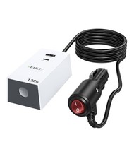 120W Car Power Adapter for Starlink Mini Mini X 12V-24V to 36V DC USB-C USB-A picture