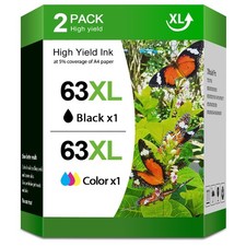 63 XL Ink Cartridges for HP Envy 4516 4520 4512 OfficeJet 3830 4650 5255 Printer picture