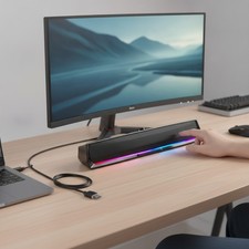 Multi-Device Compatible Bluetooth Speakers with 10W Power and Mood Lighting picture