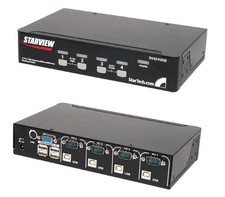 StarTech SV431USB KVM Switch 4 Ports USB 1U Rackmount picture