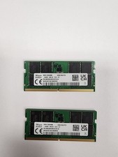SK HYNIX LOT OF 2x32GB (64GB total) PC5 DDR5-6400 CSODIMM LAPTOP RAM COMPUTERS picture