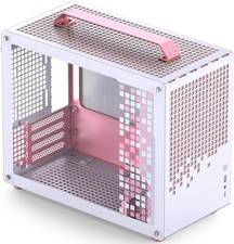 JONSPLUS Z20 Pink/White Micro-ATX Mini Tower Pc Case,with Detachable Carrying picture