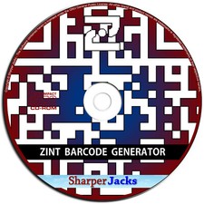 NEW & Fast Ship Zint Barcode Generator QR Code Creator Software - Windows Disc picture
