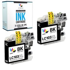 2PK Compatible LC103XL Black Ink Cartridge fits Brother MFC J285DW J4510DW picture