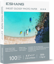Glossy Thin Printer Paper 8.5X11 Inches 100 Sheets for DIY Chip Bag and Custom P picture