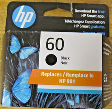 NEW FACTORY SEALED HP 60 BLACK INK CARTRIDGE EXP JUL 2027  picture