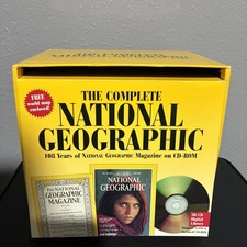 National Geographic Complete CD-ROM 1888-1990 * PC Computer Excellent Condition picture