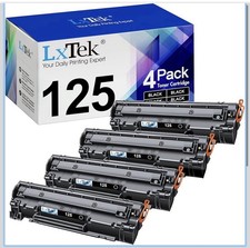 Black 4 Pack Toner Cartridge for Canon 125 CRG-125 3484B001 ImageClass LBP6000 picture