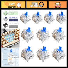 105Pcs Crystal Blue Mechanical Keyboard Switches, 3 Clicky Kailh Style Switches picture