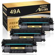 3PK Q5949A Toner Cartridge for HP 49A LaserJet 1160 1320 3390 3392 M2727 P2015 picture