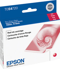 New Genuine Epson 54 T0547 Red Ink Cartridge for Stylus Photo R800 picture
