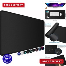 Naukay Large Gaming Mouse Pad Desk Mat 31.5 x 15.7 Black Non-Slip picture