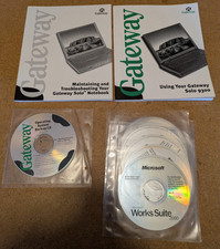 Gateway Solo Notebook/ Pro 9300 User Guide, Troubleshooting Manual, and CDs picture
