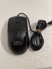 AST Wired Optical Mouse – USB, 3D Optical Sensor, Plug & Play, Black picture