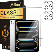 Ailun Screen Protector+Camera Lens Protector for Ipad Pro 13 Inch, 2+2 Pack picture
