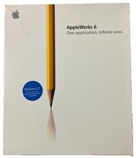 AppleWorks 6 v6.2.9 Complete Mac Software Box Set CD Manuals Extras (2003) Apple picture