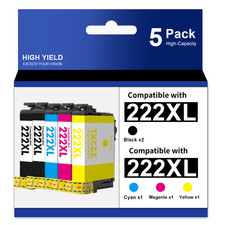 222XL Ink Cartridges Replacement for Epson 222XL Expression Home XP-5200 WF-2960 picture