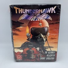 ThunderHAWK AH-73M Virgin Games Commodore Amiga 1991 SEALED NEW Box Damage picture