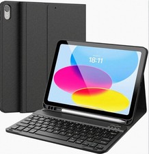 CHESONA Keyboard Case For iPad (A16) 11th/10th Generation (2025/2022), Black picture
