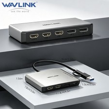 WAVLINK DisplayLink USB C HUB Multi 4K@60Hz Display USB C to DisplayPort HDMI picture