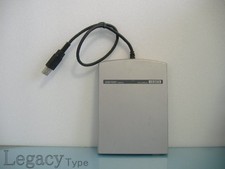 I-O DATA USB Bus-Powered 2x Speed Floppy Drive USB-FDX2 Silver Tested picture