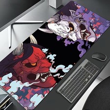 Japanese Ukiyo-E Demon Pattern Large Gaming Mouse Pad, Keyboard Desk Mat with picture