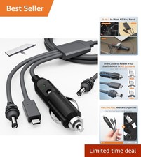Waterproof 10FT Starlink Mini Power Cable - 3-in-1 USB-C & Lighter Essential picture