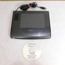 Wacom Intuos 3 USB Drawing Tablet Tested Working Missing Pen PTZ-431W picture