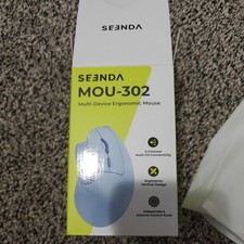 Seenda MOU302 Ergonomic Mouse Bluetooth Rechargeable Multi device W/ Volume Knob picture
